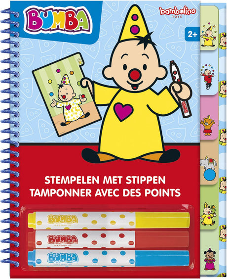 Bambolino bumba książeczka do stemplowania w kropki - zabawki edukacyjne maluch przedszkolak - od 3 lat - studio 100 - zabawki junior