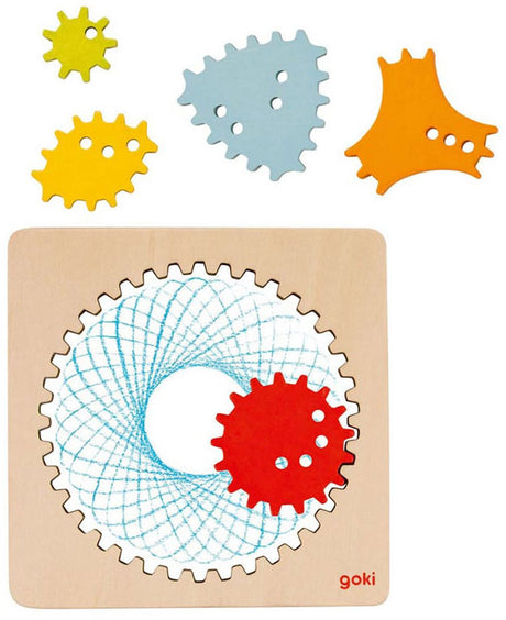 Spirograf Goki. 13x13x0,5cm. 4+