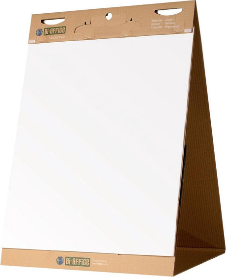 Stół bi-office Bisilque - flipchart - flipchart Earth-it - 20 arkuszy - papier samoprzylepny - wbudowana podpórka