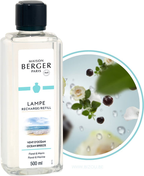 Lampe berger lampe maison berger - vent d'ocean - morska bryza - wkład - palnik zapachowy - 500ml