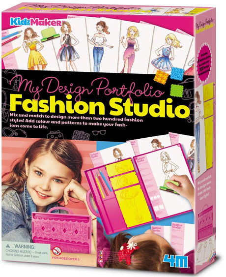 4m crafts - własne studio mody - kreatywne zabawki - pakiet hobby modowego - kidzmaker - 5+