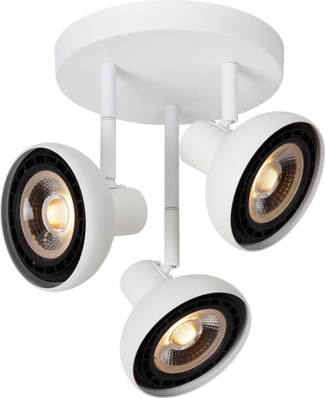 Lucide sensas - reflektor sufitowy (lampa sufitowa) - ø 25,8 cm - 3xgu10 (es111) - biały