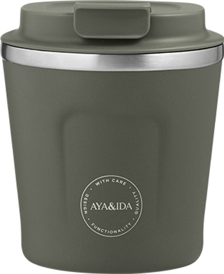 Aya ida aya ida - cup2go - filiżanka kawy - kawa na wynos - kubek podróżny - zabierz ze sobą - 240ml - tropikalna zieleń nowość