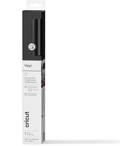 Cricut premium winyl permanentny 30x120cm – czarny