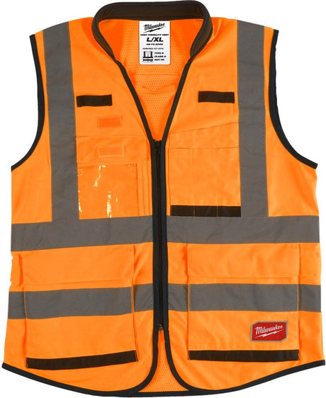 Milwaukee premium hi-vis veiligheidshesje klasse 2 oranje - xxl - 4932471900
