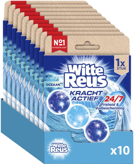 Kostka toaletowa Ocean White Giant Power Active Boost 50g - kostki toaletowe - opakowanie ekonomiczne - 10 sztuk