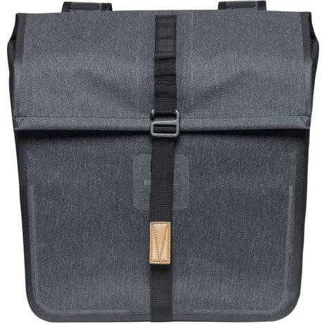 Bazylia miejska sucha podwójna torba rowerowa - Grey, 50L