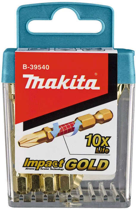 Bity wkrętakowe udarowe Makita b-39540 pz2x50mm po 10 sztuk