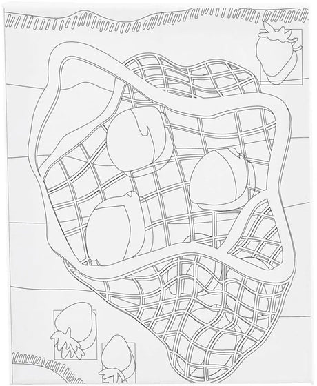 Firma Creativ schildercanvas z nadrukiem citrusvruchten 24x30 cm