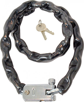 Zamek łańcuchowy Dresco - 105cm - 5,5x5,5mm - szary