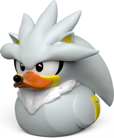 Tubbz numskull - gumowa kaczka - jeż sonic - jeż srebrny (pierwsza edycja) - 9cm