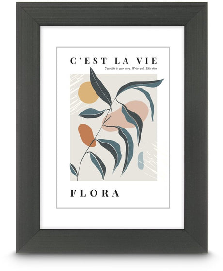 Ramka na zdjęcie Hama - flora - 20 x 30 cm - kontrastowa szarość