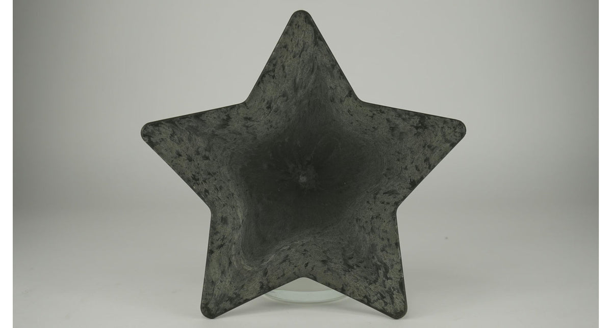 Tray stervorm grijs 23x23x2cm