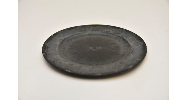 Plat bord rond grijs 20x2cm