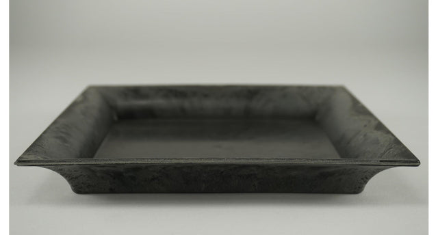 Vierkant bord grijs 20x20x2,5cm