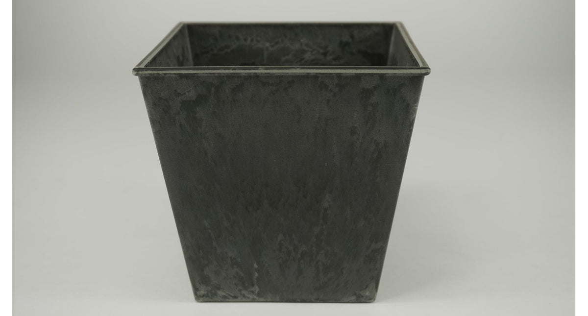 Pot vierkant grijs 13x13cm