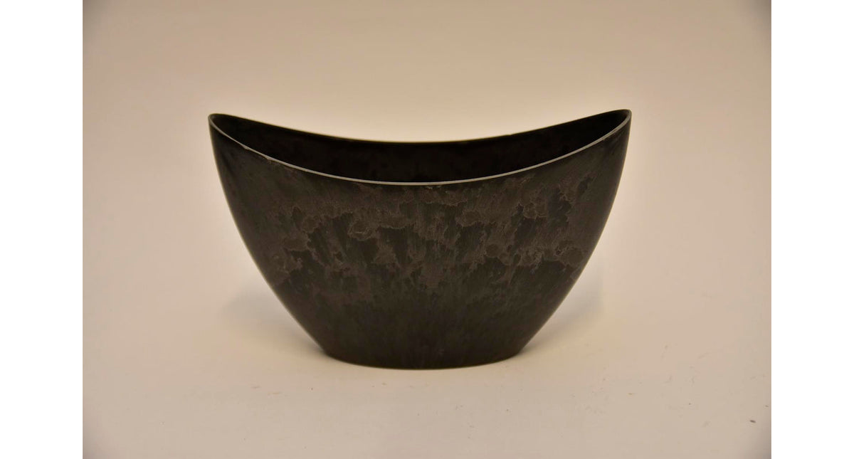 Ovale pot grijs 24x10x15cm