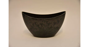 Ovale pot grijs 24x10x15cm