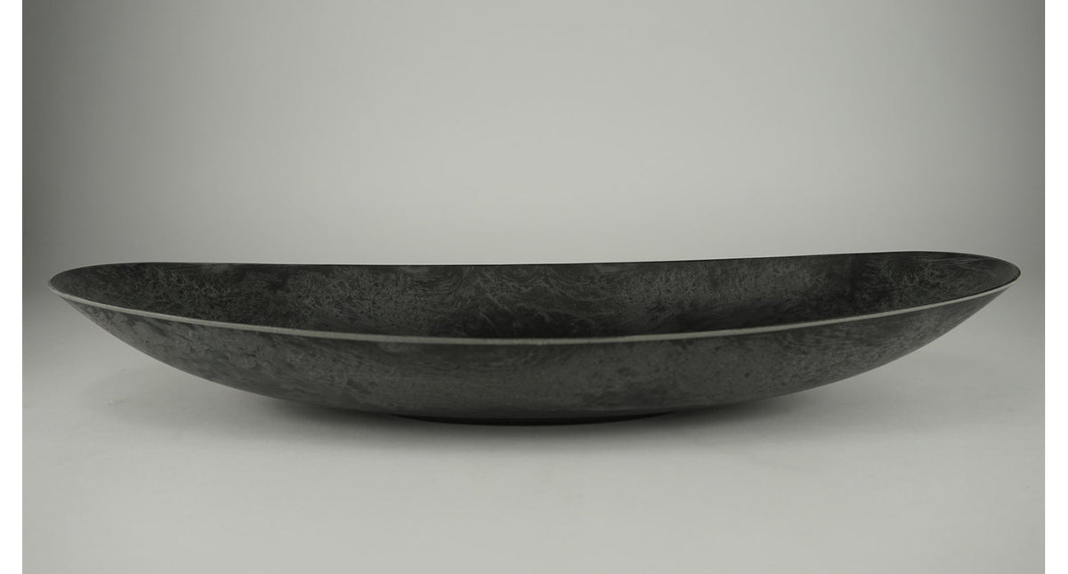 Schaal ovaal grijs 50x22x7cm