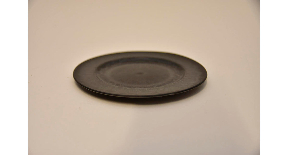 Plat bord rond grijs 15x1cm