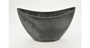 Ovale pot grijs 29x12x18cm