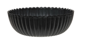 Schaal kartelrand grijs d15 h6cm