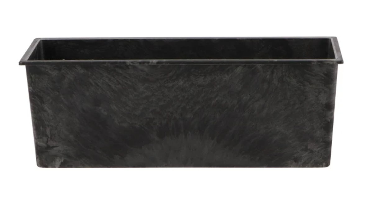 Tray rechthoek grijs 25x9x9cm