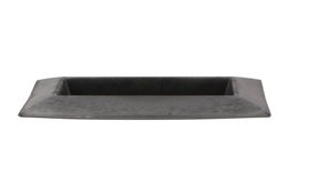 Tray rechthoek grijs 28x16x3cm