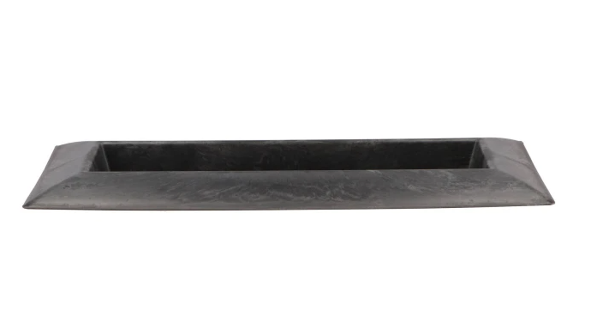 Tray rechthoek grijs 36x17x3cm