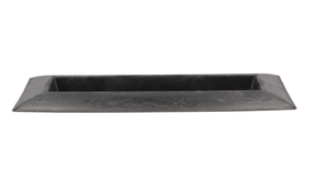 Tray rechthoek grijs 36x17x3cm