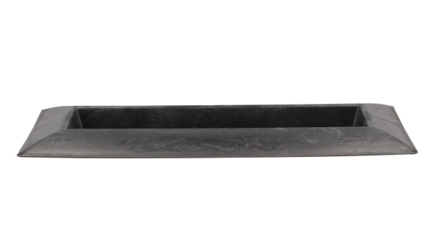 Tray rechthoek grijs 36x17x3cm