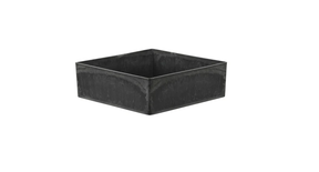 Tray vierkant grijs 25x25x7cm