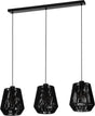 Eglo persley hanglamp - e27 - 92 cm - zwart - papier