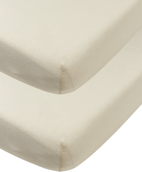 Prześcieradło dziecięce Meyco Baby Uni - 2 szt. - Jersey - miękki piasek - 60x120cm