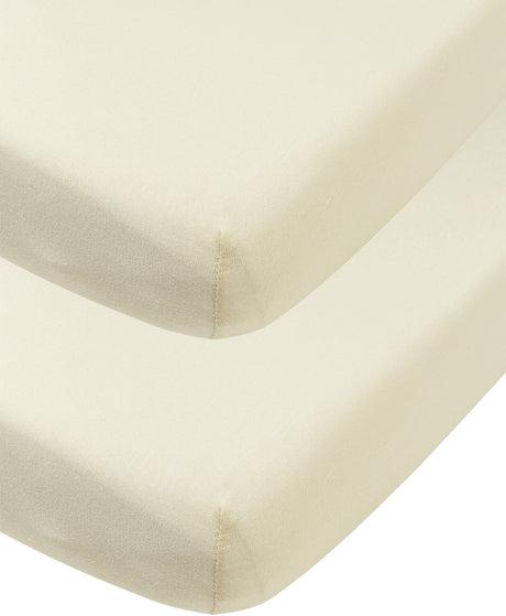 Prześcieradło dziecięce Meyco Baby Uni Junior - 2 szt. - Jersey - naturalny - 70x140 150cm