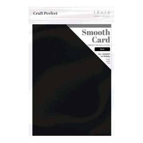Craft Perfect by tonic studios Craft Perfect • gładka kartka a4 240g kruczoczarna 5szt