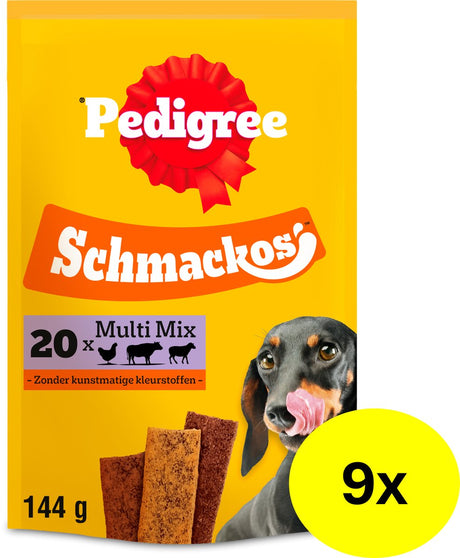 Przysmaki dla psów rasowych - schmackos multimix - 9x20 sztuk