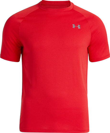 Męska koszulka sportowa z krótkim rękawem Under Armour ua tech 2.0 - czerwona - rozmiar m