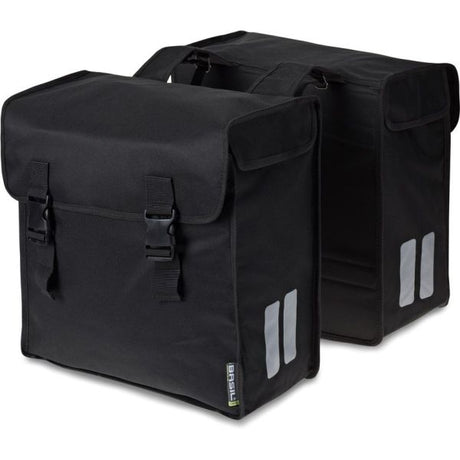 Podwójna torba rowerowa Basil Mara XL - 35L - Woda -powrót - odbijanie - Czarny