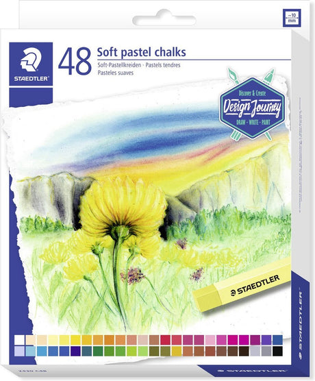 Staedtler design travel - miękka pastelowa kreda - zestaw 48 szt