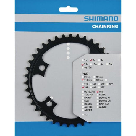Łańcuch Shimano Top 105 11 V 39T Y1PH39000 FC-5800 Black