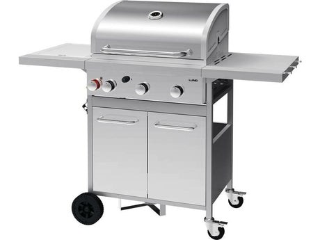 Lund gasgrill 3+1 gietijzeren rooster 12,8kw