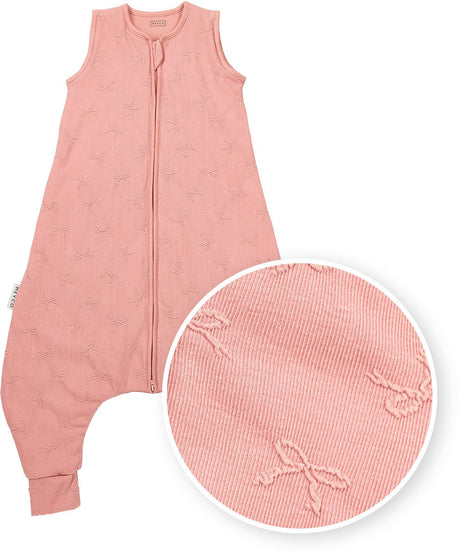 Sweter dziecięcy Meyco Studio z kokardką - różowy - 92 cm - 2,0 tog
