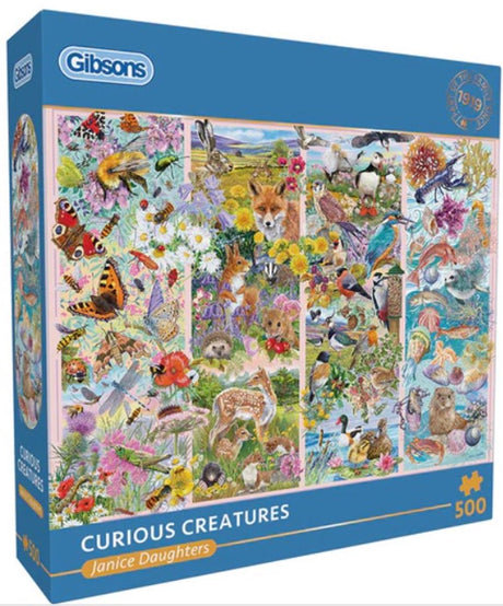 Gibsons - ciekawe stworzenia (autor: córki Janice) - 500 elementów 48×34cm (szer.×wys.) - układanka dla dorosłych