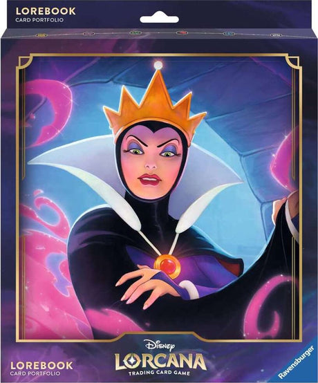 Disney Lorcana tcg - portfolio kart z książeczką o złej królowej