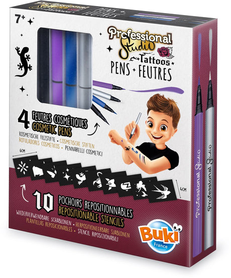 Buki france buki marker studio tatuażu - w kolorze srebrnym