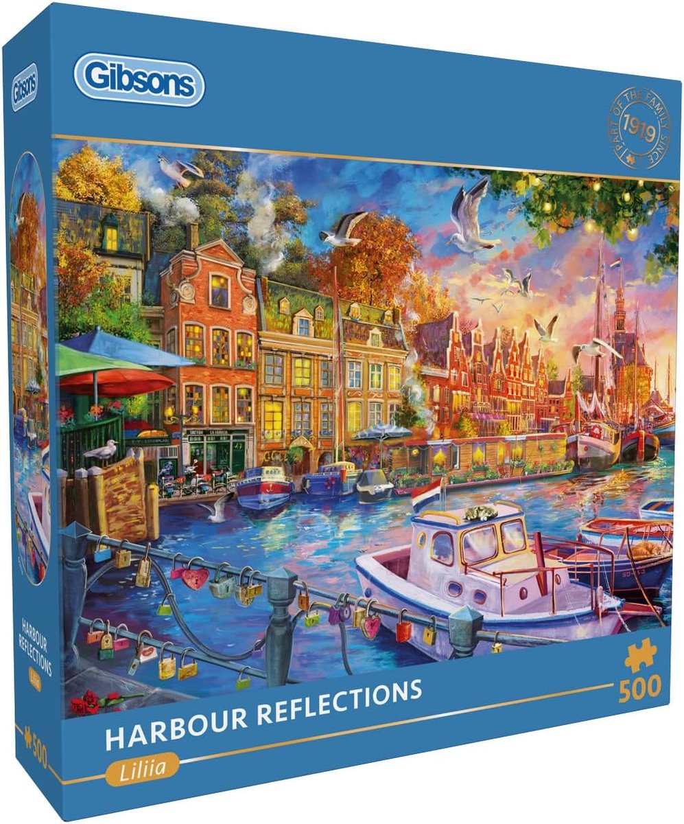 Gibsons - refleksje portowe - ai - 500 elementów - 48×34cm - układanka dla dorosłych