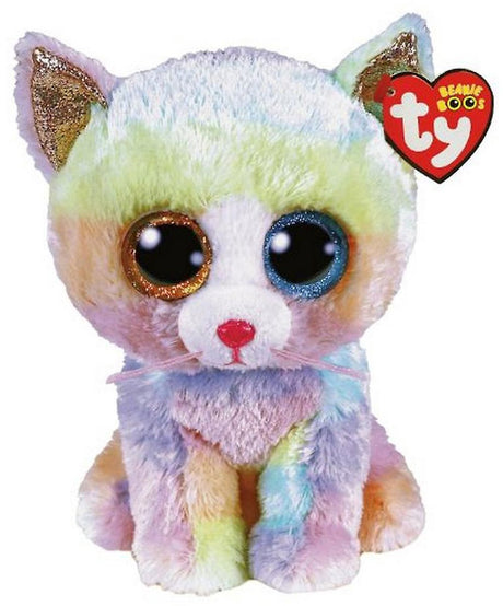 Wrzosowy kot Ty beanie boo 15 cm