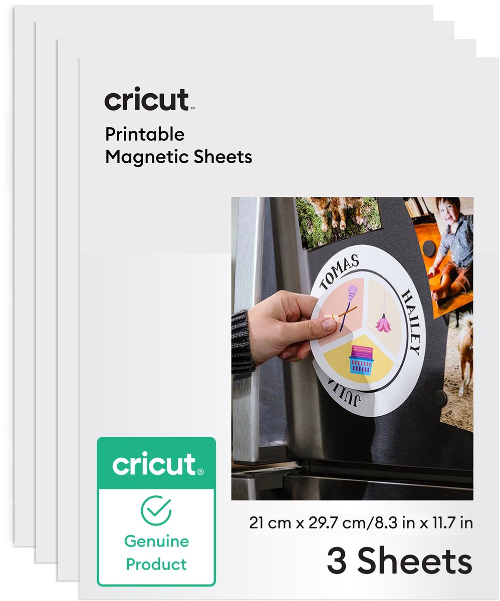 Cricut ™ printbare magneetvellen a4 - 21 x 29.7 cm – 3 vellen