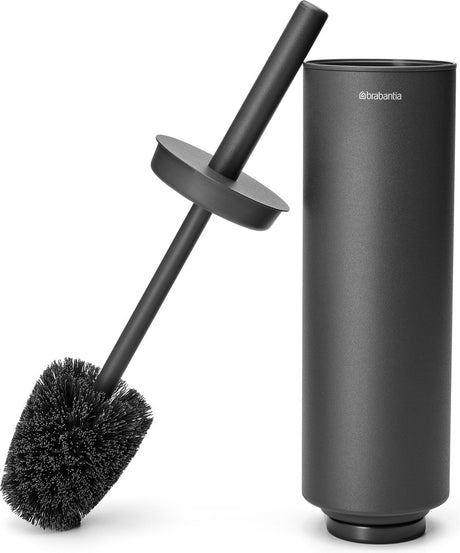 Szczotka do WC Brabantia Mindset z uchwytem - wolnostojąca i wisząca - mineralna nieskończona szarość